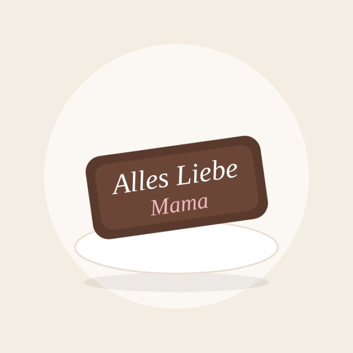 Schokoladenschild mit Wunschtext | Yufka